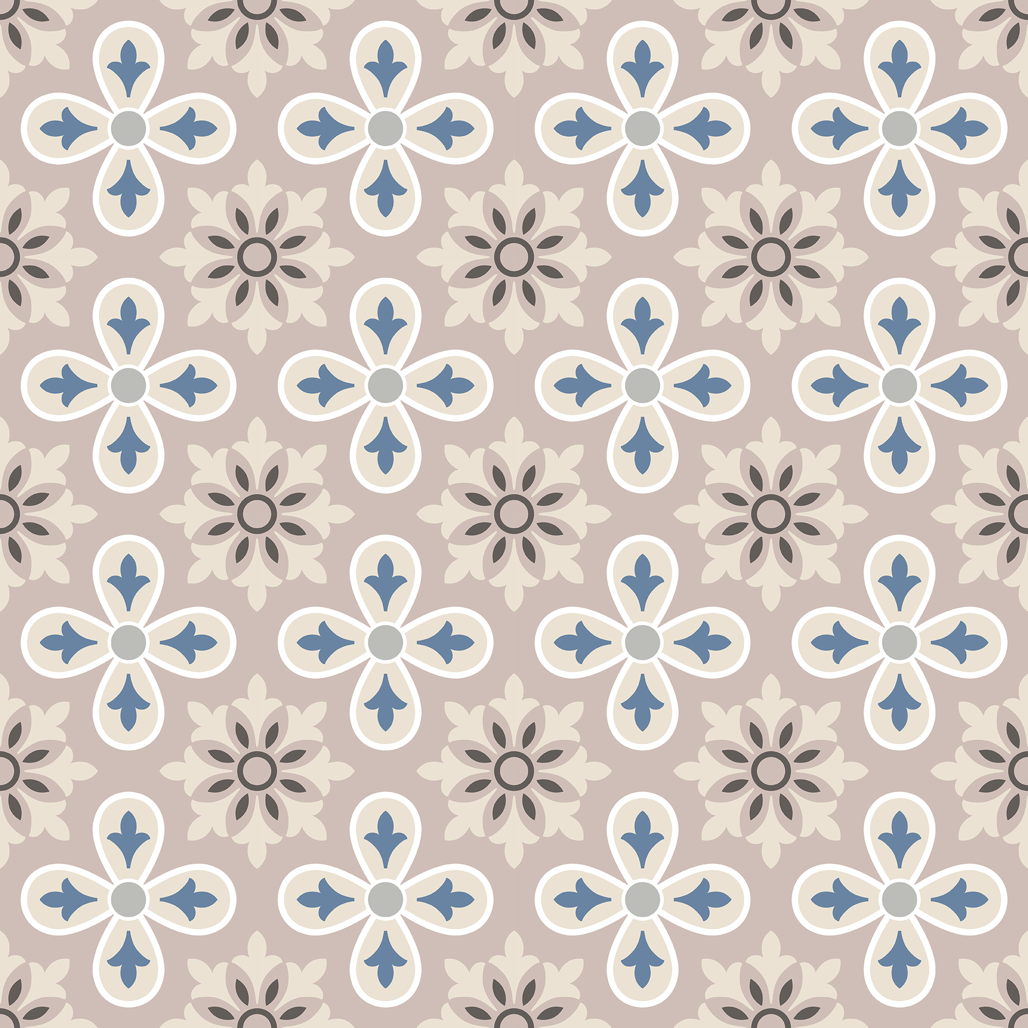 Delicate tile seamless pattern wallpaper in vector format.