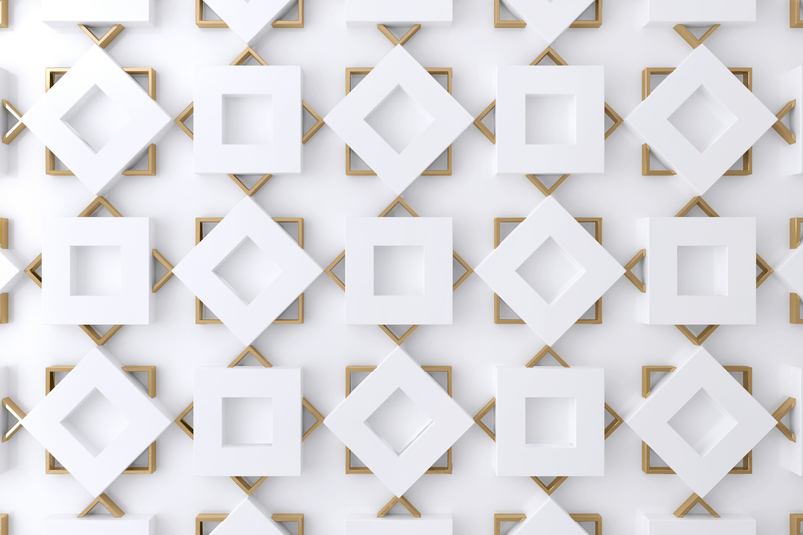 white-gold-square-shape-3d-wall-background-wallpaper-backdrop