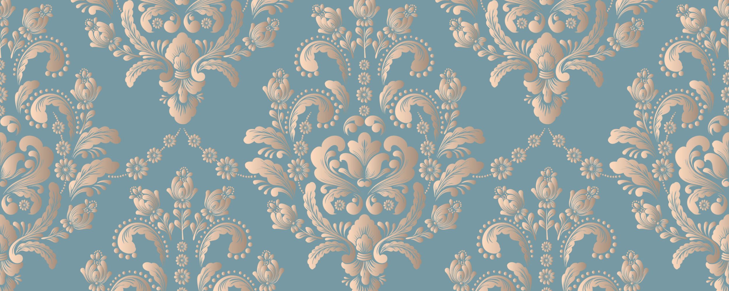 Vector damask seamless pattern background. Classical luxury old fashioned damask ornament, royal victorian seamless texture for wallpapers, textile, wrapping. Exquisite floral baroque template