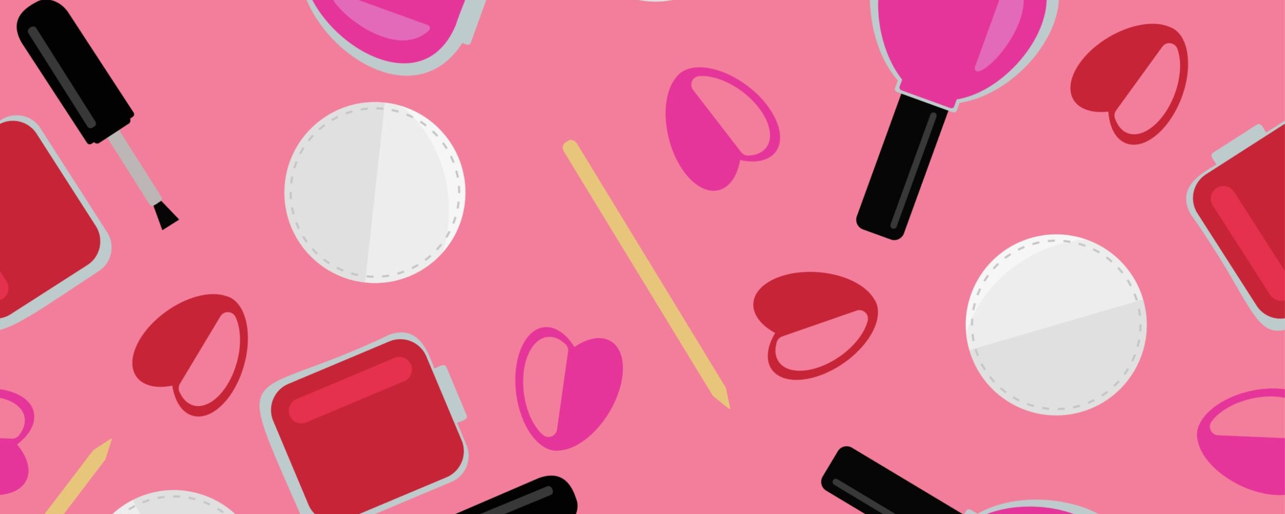 vector set for manicure seamless pattern.